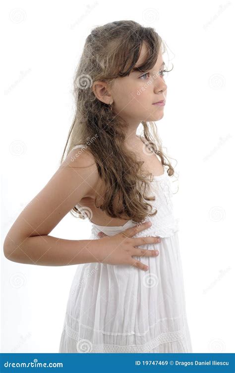 Profiel Van Blonde Meisje Stock Afbeelding Image Of Jong