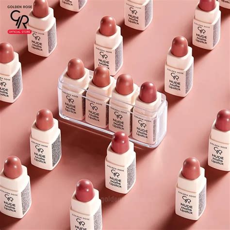 สนคาใหม โกลเดน โรส ลปมน นด แมท ลปสตก มน เซท Golden Rose Nude Matte Lipstick Mini