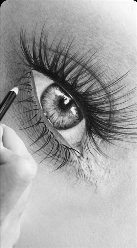 Realistic Eye Drawing in 2023 | Realistic drawings, Eye drawing ...