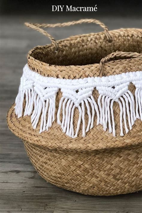 Корзины с макраме декором (трафик) / Вязание / ВТОРАЯ УЛИЦА - Выкройки ...