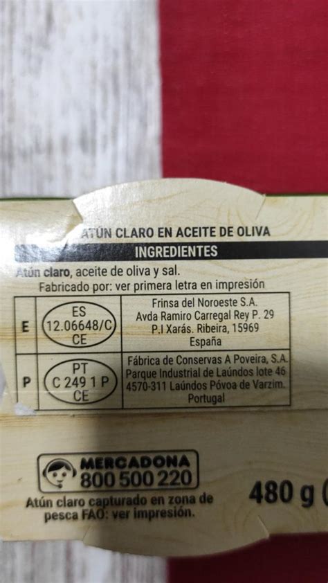 Atun Claro En Aceite De Oliva Hacendado