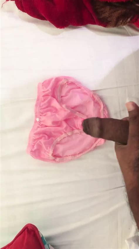 Big Black Dick Man Geting Fun With Panty And Masturbating Nangige Panty Walin Fun Gannawa Gay