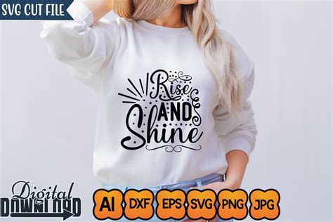 Rise And Shine Svg Cut File Graphic By Smmedia · Creative Fabrica