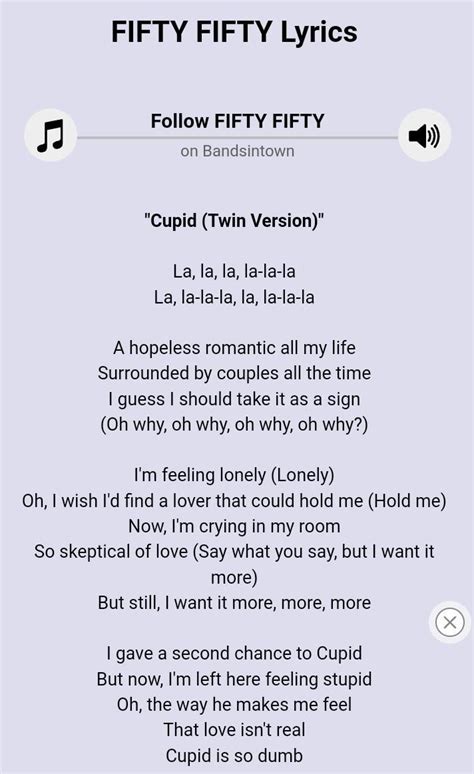 Hello Ano Yung Lyrics Ng Cupid Twin Version Thanksyouu In Advance