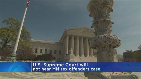 U S Supreme Court Not To Hear Sex Offender Program Case Youtube