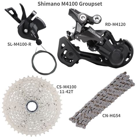 Shimano Deore M4100 Groupset Mtb Mountain Bike M4100 Groupset 10 Speed