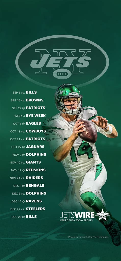 2019 New York Jets Schedule: Downloadable Wallpaper