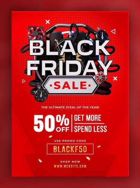 Free Psd Black Friday Sale Flyer Design Template