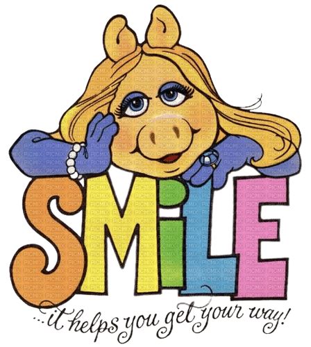 Miss Piggy Smile Muppet Silly Miss Piggy Cute Free Png Picmix