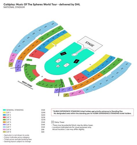 3x Coldplay Singapore Tickets 31st Jan 2024 General Standing Nego