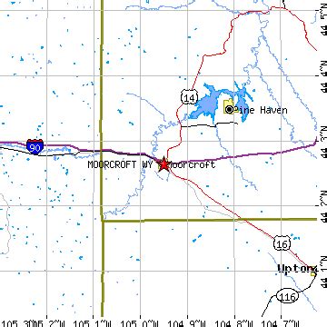 Moorcroft, Wyoming (WY) ~ population data, races, housing & economy