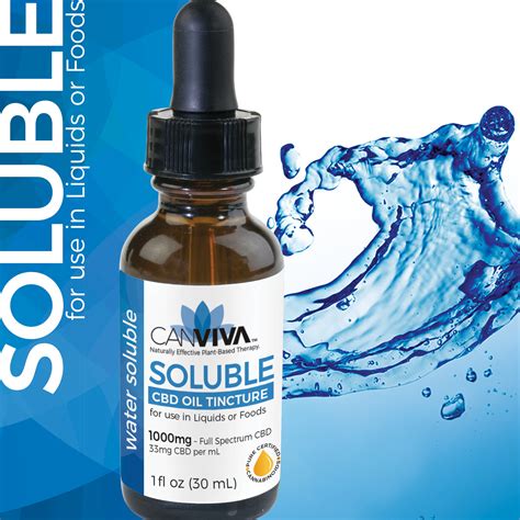 Mg Water Soluble Cbd Tincture Canviva