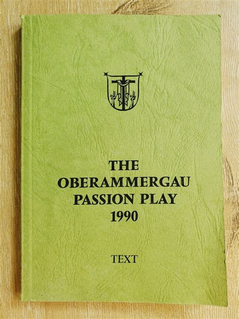 The Oberammergau Passion Play 1990 English Text Book Ebay