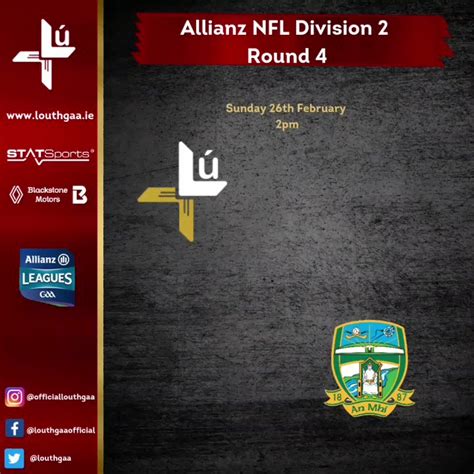 Louth Gaa On Twitter Allianz Nfl Division Rd Louth V Meath Pairc