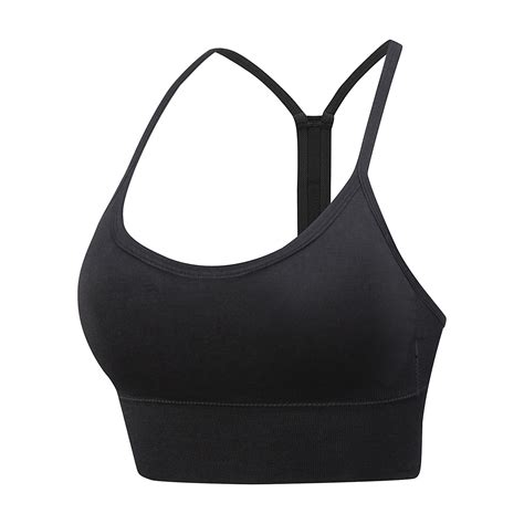 Peaskjp Women S Sports Bras Women S High Neck Longline Sports Bra