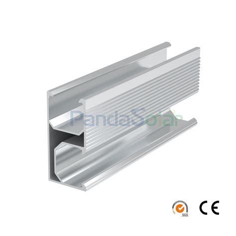 Solid Anodized Solar Rail For Roofing Solar Energy Mounting China