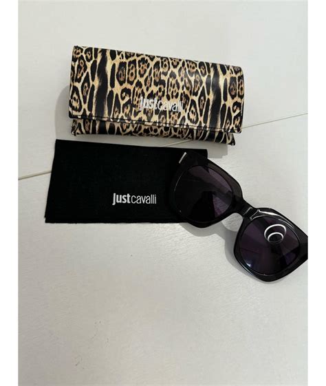JUST CAVALLI Черные пластиковые солнцезащитные очки для женщин – купить ...