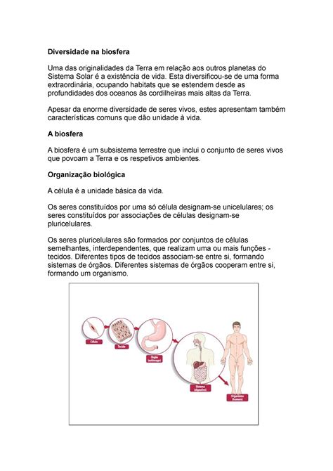 Diversidade Na Biosfera Biologia 10º Diversidade Na Biosfera Uma Das Originalidades Da Terra