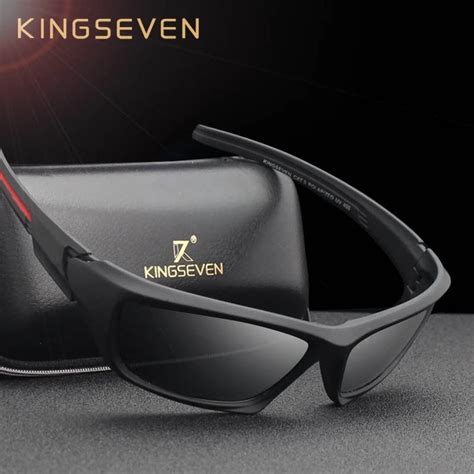 Kingseven Fashion Polarized Sunglasses Men Luxury Brand Designer Vintage Driving Sun Glasses