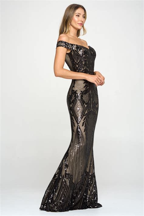 Off Shoulder Blk Nude Mermaid Pinktini