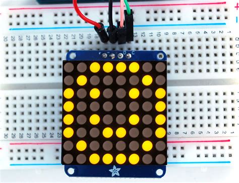 Adafruit Small 1 2″ 8×8 Led Matrix W I2c Backpack — Yellow Raspberry