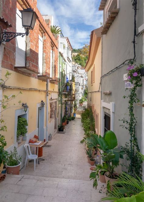 Stra E Und Treppe Mit Sch Nen H User Und Blume In Der Alten Stadt