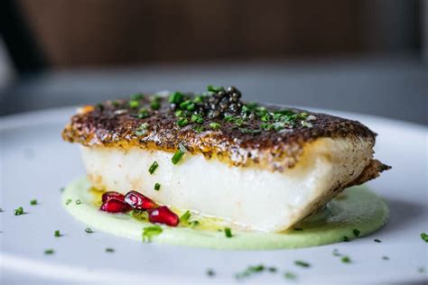 [how To] Pan Roasted Sea Bass With Roe Caviar — Add1tbsp