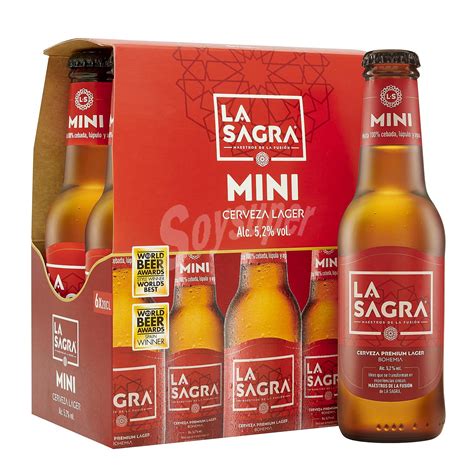 La Sagra Cerveza La Sagra Premium Lager Pack 6 Botellas De 20 Cl