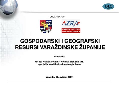 Ppt Gospodarski I Geografski Resursi Vara Dinske Upanije