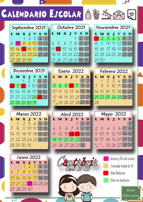Calendario Escolar Cantabria 2023 24 3