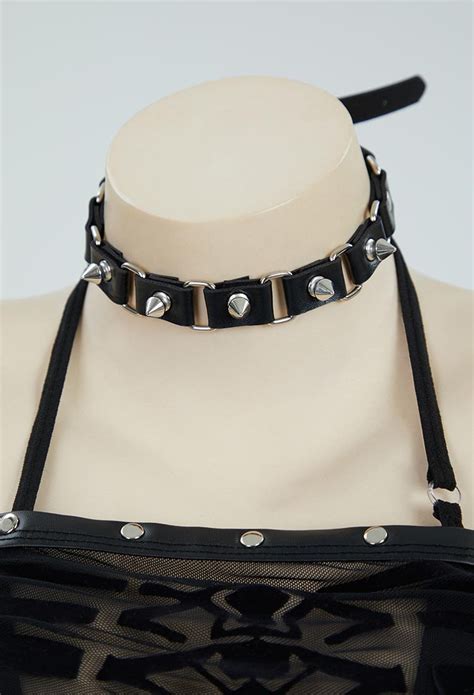 Women Gothic Black Costume Sexy Lingerie Dress And Bikini Set With Necklace Top Quality