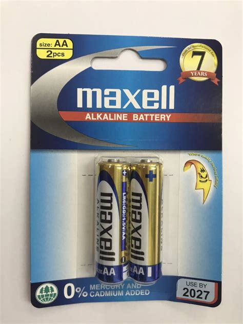 Vi N Pin Alkaline Maxell Ti U Aa Lr Gd V