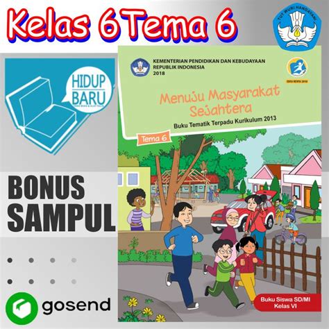 Jual Buku Tematik Tema Kelas 6 SD MI Tema 6 Semester 2 Menuju