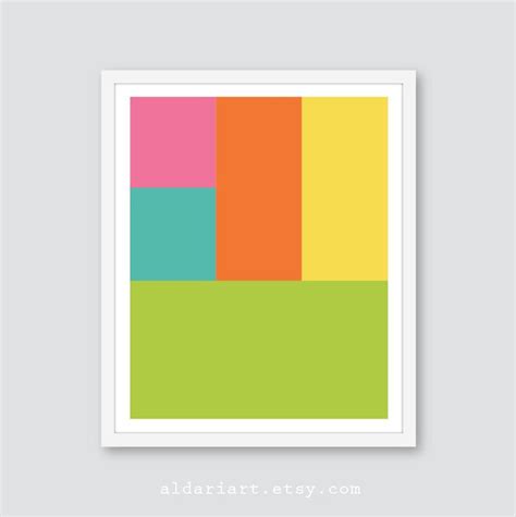 Colorblock Art Prints Geometric Art Prints Color Block Wall - Etsy ...