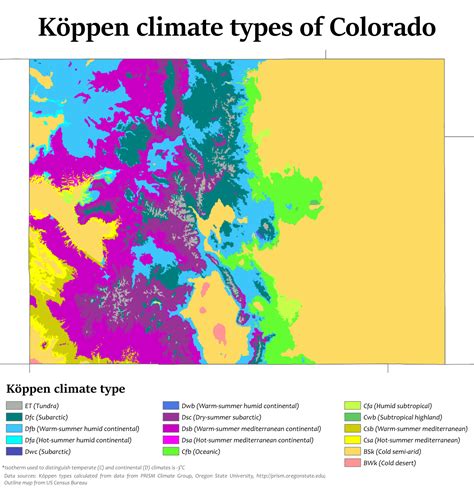 Climate Map Of Colorado - Printable Map