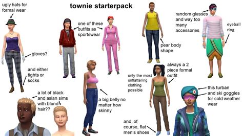 Sims 4 Townies Starter Pack Starterpacks