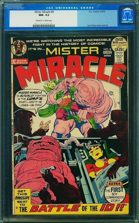 Mister Miracle 8 Awesome Jack Kirby Affordable Cgc Nm9 2 0017290008 Ebay