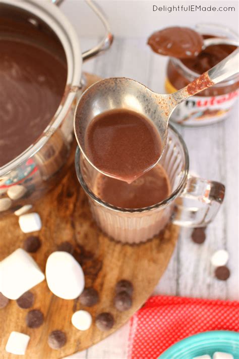 Nutella Hot Chocolate Delightful E Made