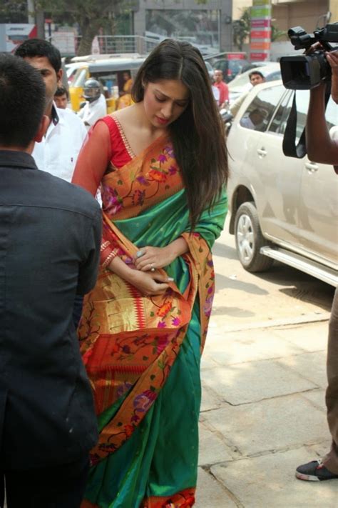Hot Actress Lakshmi Rai In Green Saree Photos At Shree Niketan Showroom Launch Photos WOMEN IN