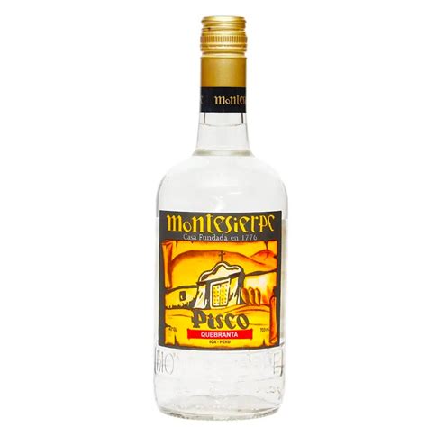 Licor Pisco Montesierpe Quebranta Herreros Y Sendra