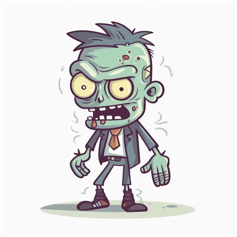 Premium Vector Cartoon Business Zombie