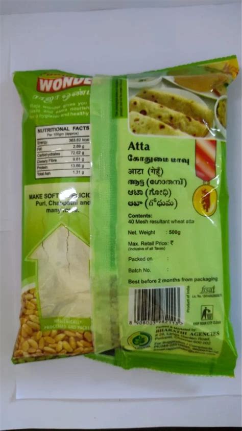 Raja Wonder G Atta Flour Packaging Type Packet Gm At