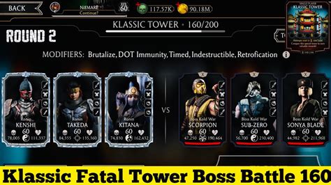 Klassic Fatal Tower Bosses Battle Fight Reward Mk Mobile Youtube