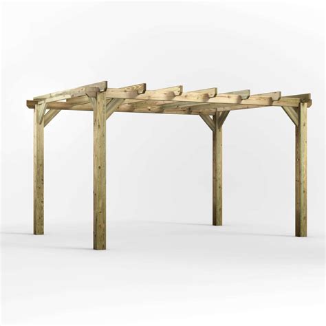 Power X Heavy Duty Traditional Timber Pergola Shedmaster Uk