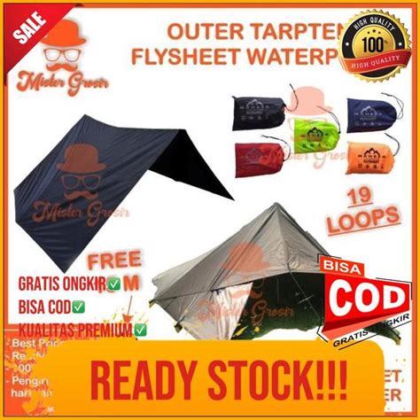 Jual Flysheet Mahesa Outdoor Gratis Tali 15 Meter Tarptent Atap Alas