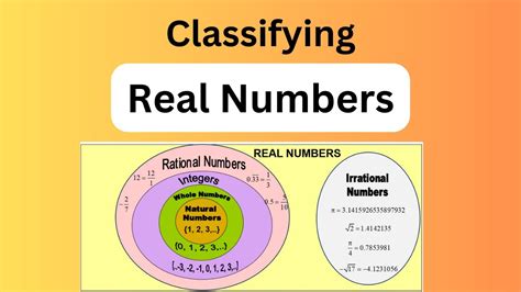 Number Classification Diagram Numbers Real Algebra Classific