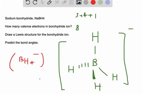 SOLVED The Salt Sodium Borohydride NaBH4 Has An Ionic Bond Between Na