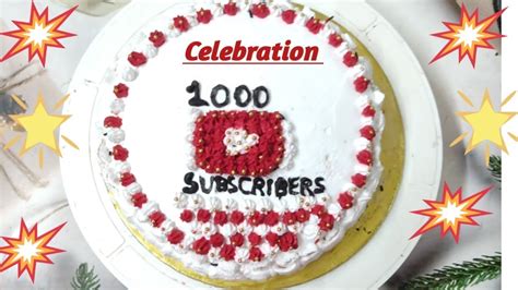 1k Subscribers Cake Youtube Theme Cake 1k Subscriber Celebration