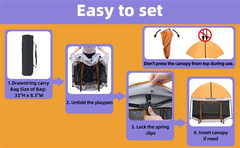 Amazon Pamo Babe Portable Playpen With Canopy And Mattress Outdoor And Indoor 54 Baby