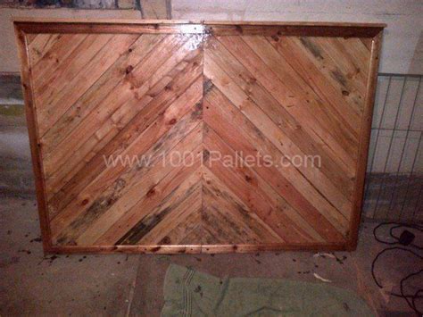 Pallet Bed Headboard Made From Upcycled Pallets Packaging Crates